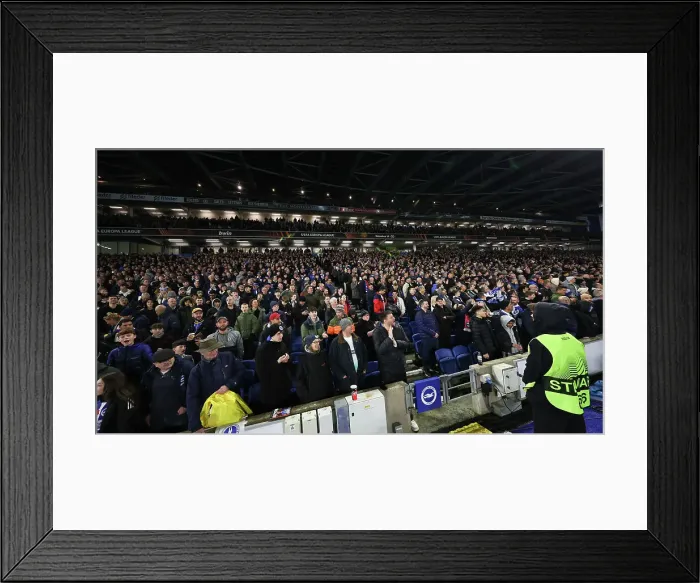Framed Print : Brighton and Hove Albion v AS Roma Europa League - Round of 16, leg 2 of 2 14MAR24 Framed Print : Brighton and Hove Albion v AS Roma Europa League - Round of 16, leg 2 of 2 14MAR24