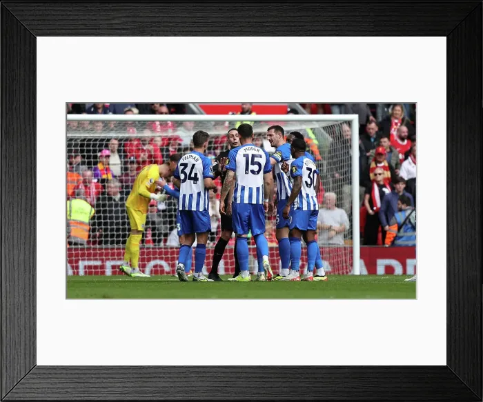 Framed Print : Liverpool v Brighton and Hove Albion Premier League 31MAR24