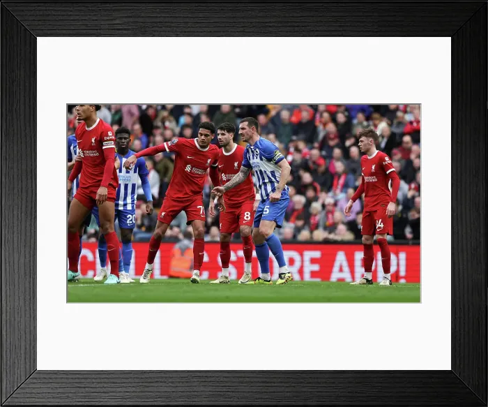 Framed Print : Liverpool v Brighton and Hove Albion Premier League 31MAR24 Framed Print : Liverpool v Brighton and Hove Albion Premier League 31MAR24