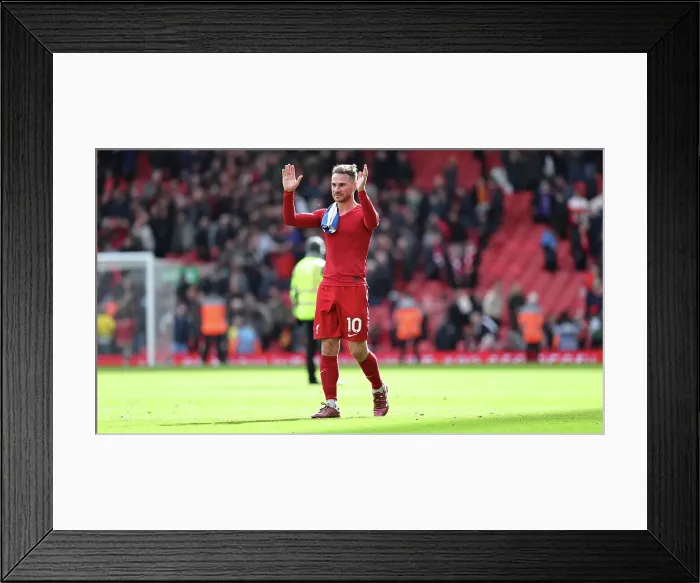 Framed Print : Liverpool v Brighton and Hove Albion Premier League 31MAR24
