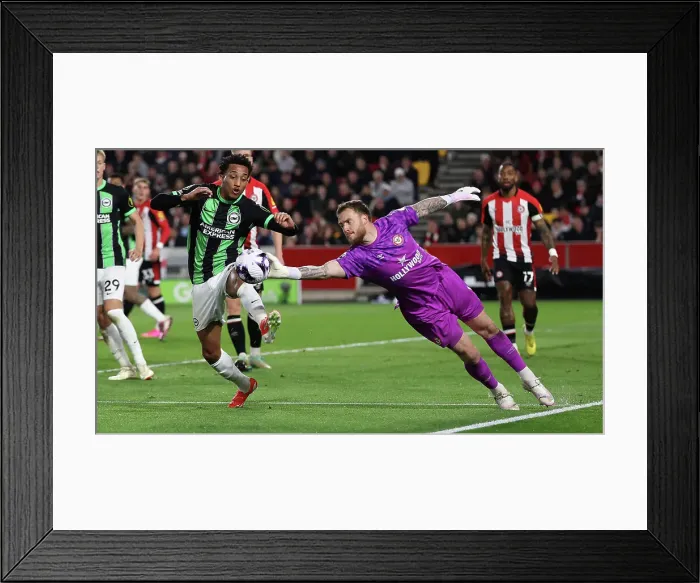 Framed Print : Brentford v Brighton and Hove Albion Premier League 03APR24