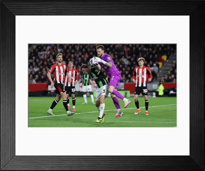 Framed Print : Brentford v Brighton and Hove Albion Premier League 03APR24