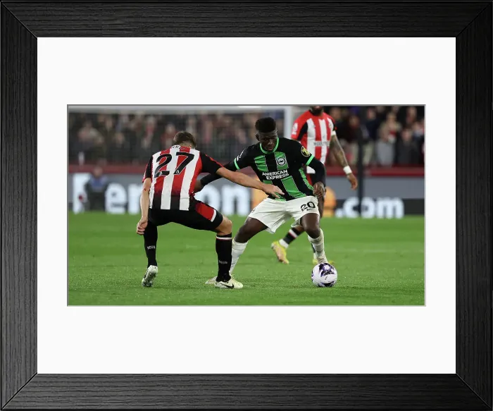 Framed Print : Brentford v Brighton and Hove Albion Premier League 03APR24