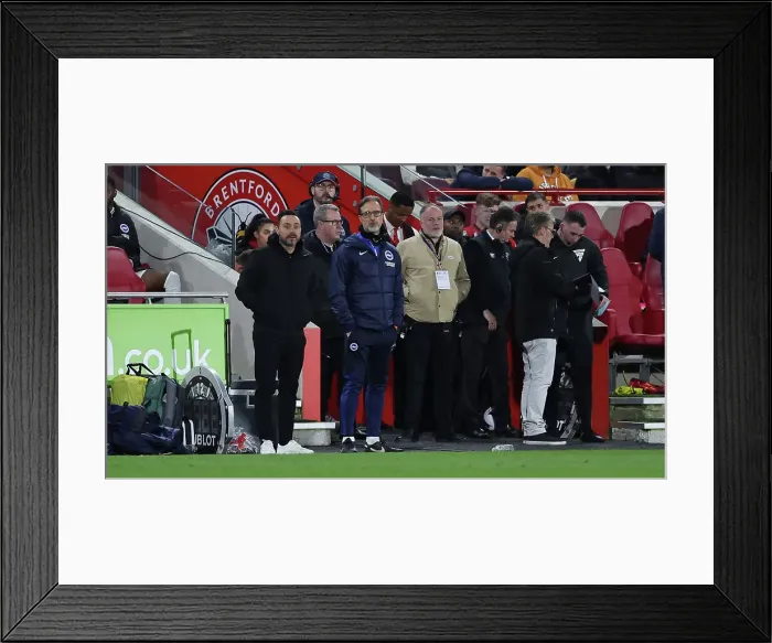 Framed Print : Brentford v Brighton and Hove Albion Premier League 03APR24 Framed Print : Brentford v Brighton and Hove Albion Premier League 03APR24