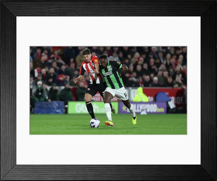 Framed Print : Brentford v Brighton and Hove Albion Premier League 03APR24 Framed Print : Brentford v Brighton and Hove Albion Premier League 03APR24