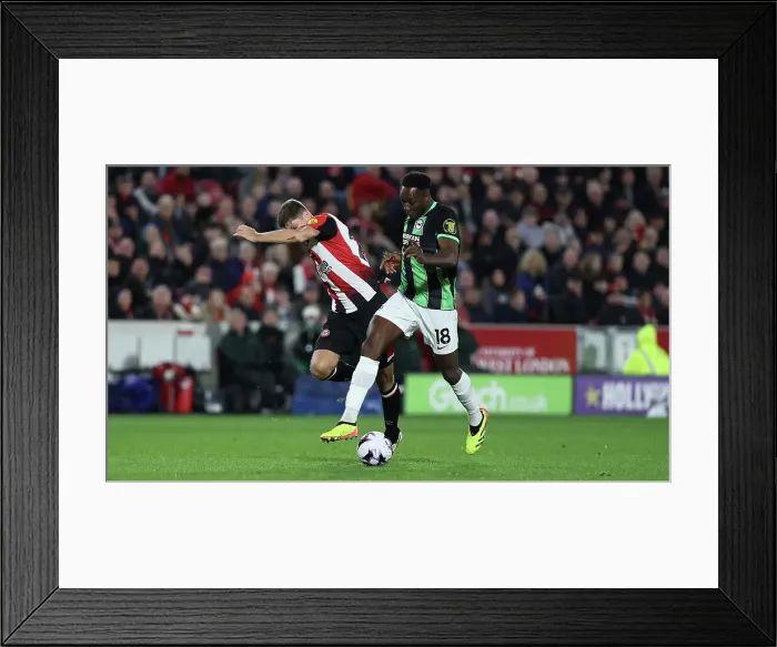 Framed Print : Brentford v Brighton and Hove Albion Premier League 03APR24 Framed Print : Brentford v Brighton and Hove Albion Premier League 03APR24