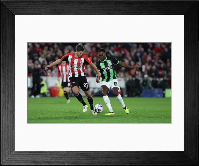 Framed Print : Brentford v Brighton and Hove Albion Premier League 03APR24 Framed Print : Brentford v Brighton and Hove Albion Premier League 03APR24