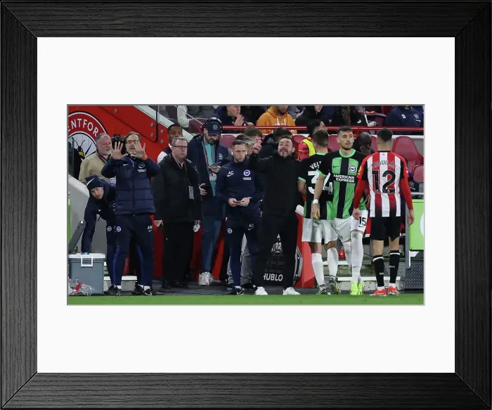 Framed Print : Brentford v Brighton and Hove Albion Premier League 03APR24 Framed Print : Brentford v Brighton and Hove Albion Premier League 03APR24