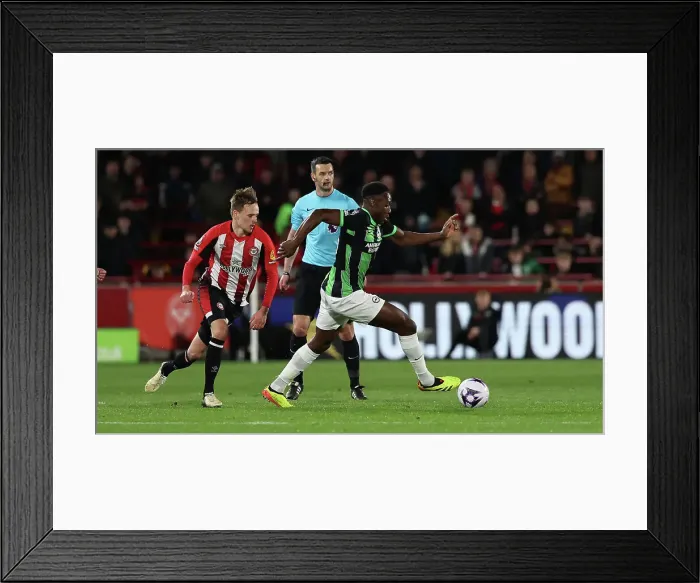 Framed Print : Brentford v Brighton and Hove Albion Premier League 03APR24 Framed Print : Brentford v Brighton and Hove Albion Premier League 03APR24