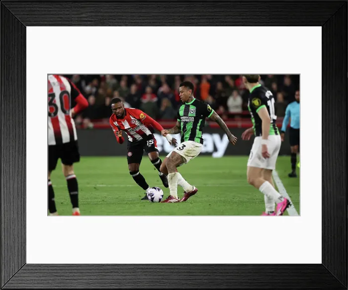 Framed Print : Brentford v Brighton and Hove Albion Premier League 03APR24 Framed Print : Brentford v Brighton and Hove Albion Premier League 03APR24