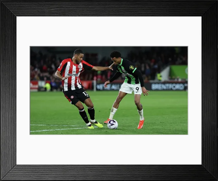Framed Print : Brentford v Brighton and Hove Albion Premier League 03APR24 Framed Print : Brentford v Brighton and Hove Albion Premier League 03APR24