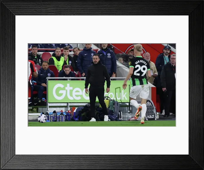 Framed Print : Brentford v Brighton and Hove Albion Premier League 03APR24 Framed Print : Brentford v Brighton and Hove Albion Premier League 03APR24