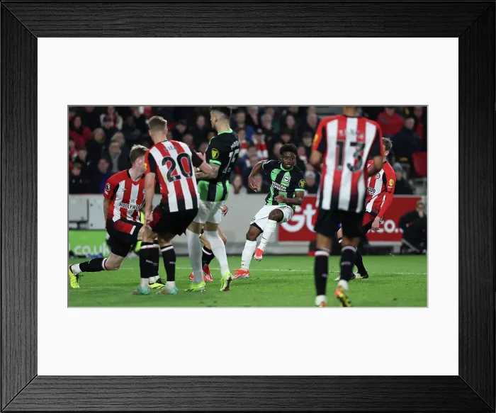 Framed Print : Brentford v Brighton and Hove Albion Premier League 03APR24 Framed Print : Brentford v Brighton and Hove Albion Premier League 03APR24
