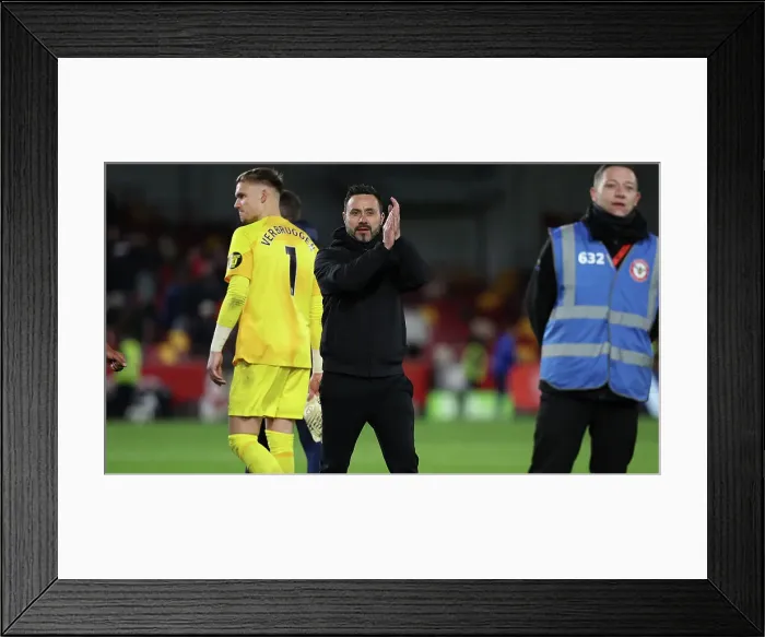 Framed Print : Brentford v Brighton and Hove Albion Premier League 03APR24 Framed Print : Brentford v Brighton and Hove Albion Premier League 03APR24