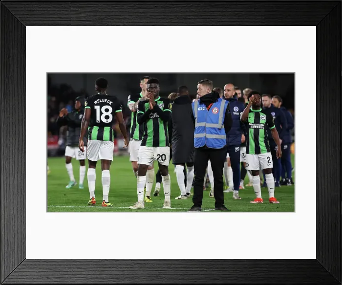 Framed Print : Brentford v Brighton and Hove Albion Premier League 03APR24 Framed Print : Brentford v Brighton and Hove Albion Premier League 03APR24