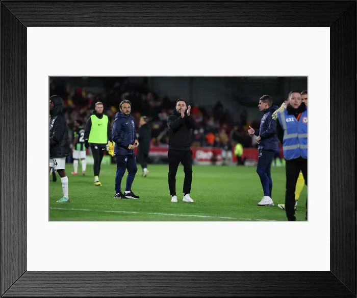 Framed Print : Brentford v Brighton and Hove Albion Premier League 03APR24 Framed Print : Brentford v Brighton and Hove Albion Premier League 03APR24