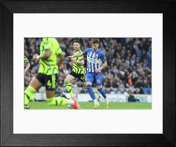 Framed Print : Brighton and Hove Albion v Arsenal Premier League 06APR24