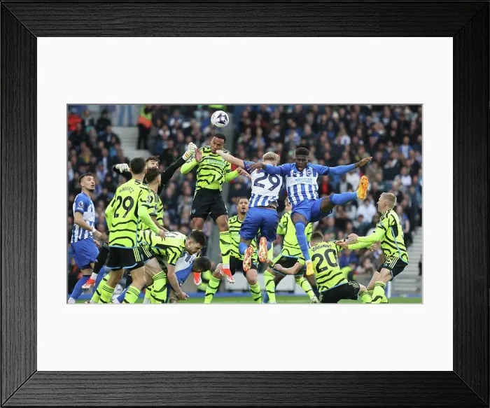 Framed Print : Brighton and Hove Albion v Arsenal Premier League 06APR24