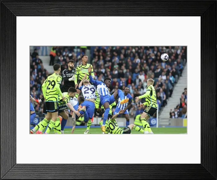 Framed Print : Brighton and Hove Albion v Arsenal Premier League 06APR24