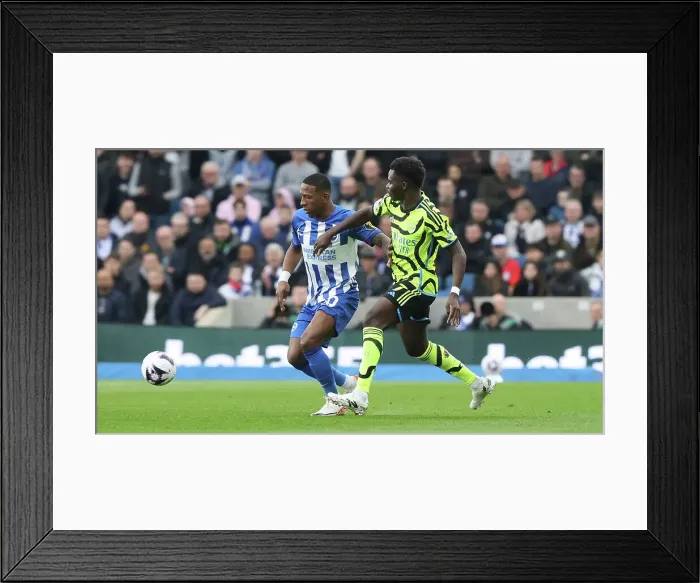 Framed Print : Brighton and Hove Albion v Arsenal Premier League 06APR24 Framed Print : Brighton and Hove Albion v Arsenal Premier League 06APR24