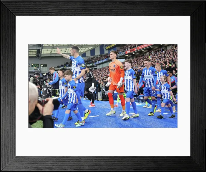 Framed Print : Brighton and Hove Albion v Arsenal Premier League 06APR24 Framed Print : Brighton and Hove Albion v Arsenal Premier League 06APR24