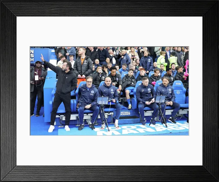 Framed Print : Brighton and Hove Albion v Arsenal Premier League 06APR24 Framed Print : Brighton and Hove Albion v Arsenal Premier League 06APR24