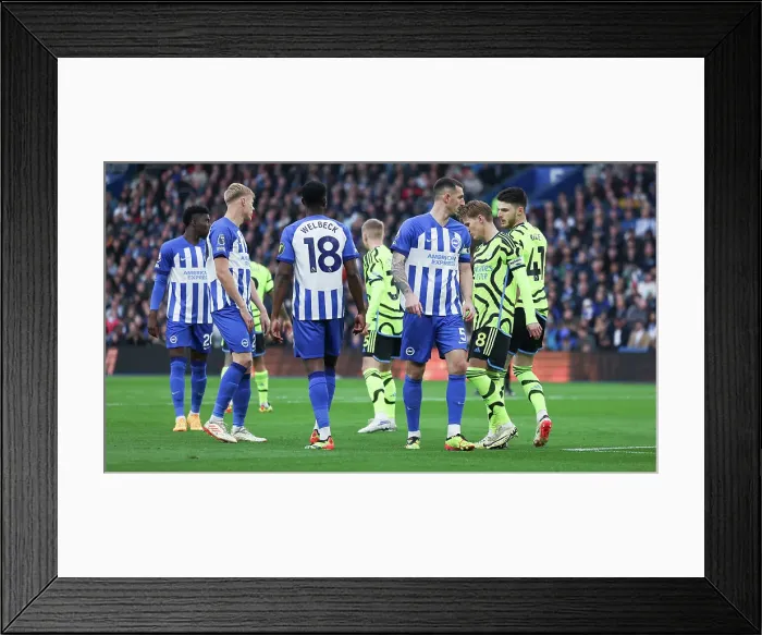 Framed Print : Brighton and Hove Albion v Arsenal Premier League 06APR24 Framed Print : Brighton and Hove Albion v Arsenal Premier League 06APR24