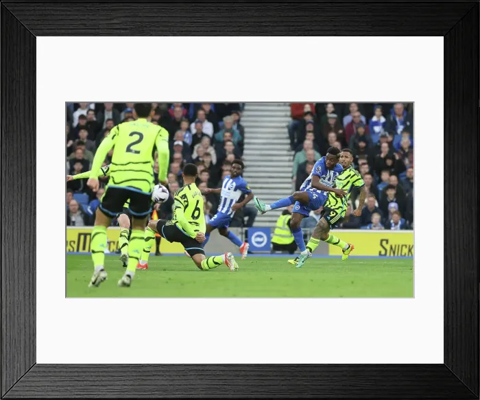 Framed Print : Brighton and Hove Albion v Arsenal Premier League 06APR24