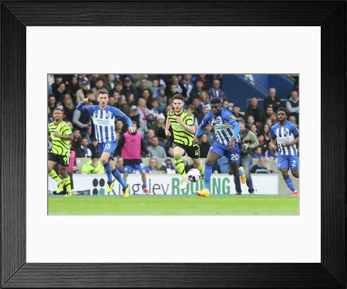 Framed Print : Brighton and Hove Albion v Arsenal Premier League 06APR24