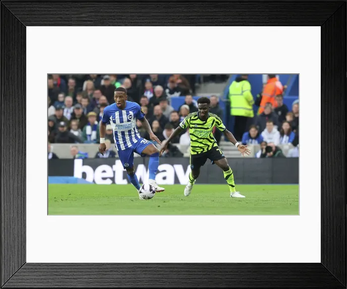 Framed Print : Brighton and Hove Albion v Arsenal Premier League 06APR24 Framed Print : Brighton and Hove Albion v Arsenal Premier League 06APR24