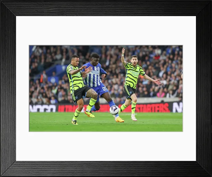 Framed Print : Brighton and Hove Albion v Arsenal Premier League 06APR24 Framed Print : Brighton and Hove Albion v Arsenal Premier League 06APR24