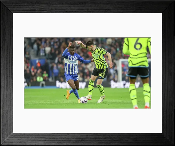 Framed Print : Brighton and Hove Albion v Arsenal Premier League 06APR24
