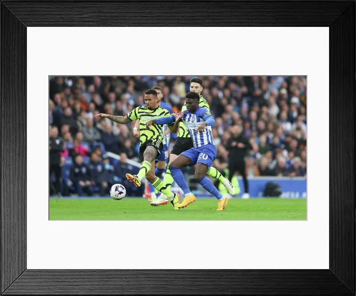 Framed Print : Brighton and Hove Albion v Arsenal Premier League 06APR24 Framed Print : Brighton and Hove Albion v Arsenal Premier League 06APR24