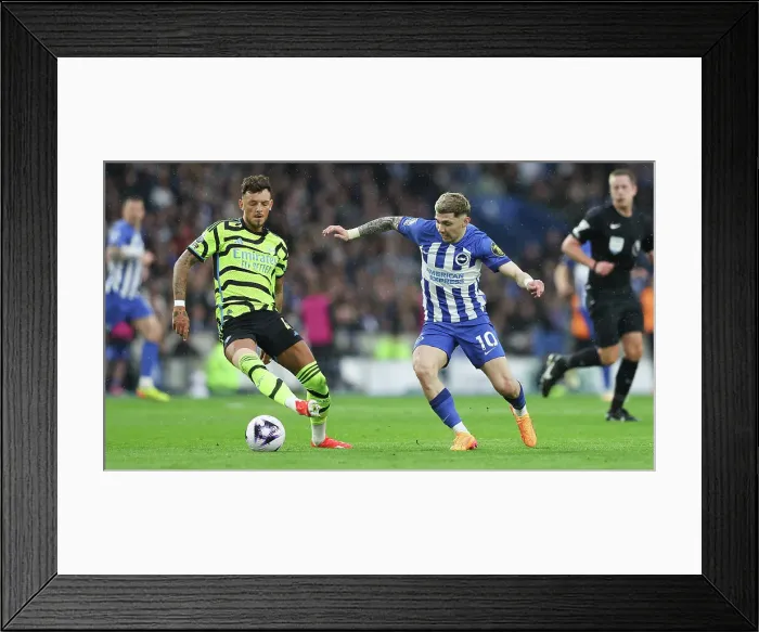 Framed Print : Brighton and Hove Albion v Arsenal Premier League 06APR24 Framed Print : Brighton and Hove Albion v Arsenal Premier League 06APR24
