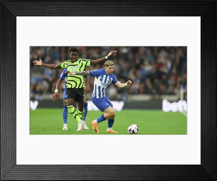 Framed Print : Brighton and Hove Albion v Arsenal Premier League 06APR24 Framed Print : Brighton and Hove Albion v Arsenal Premier League 06APR24