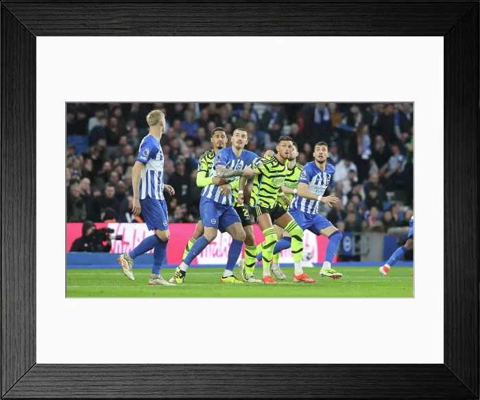 Framed Print : Brighton and Hove Albion v Arsenal Premier League 06APR24 Framed Print : Brighton and Hove Albion v Arsenal Premier League 06APR24