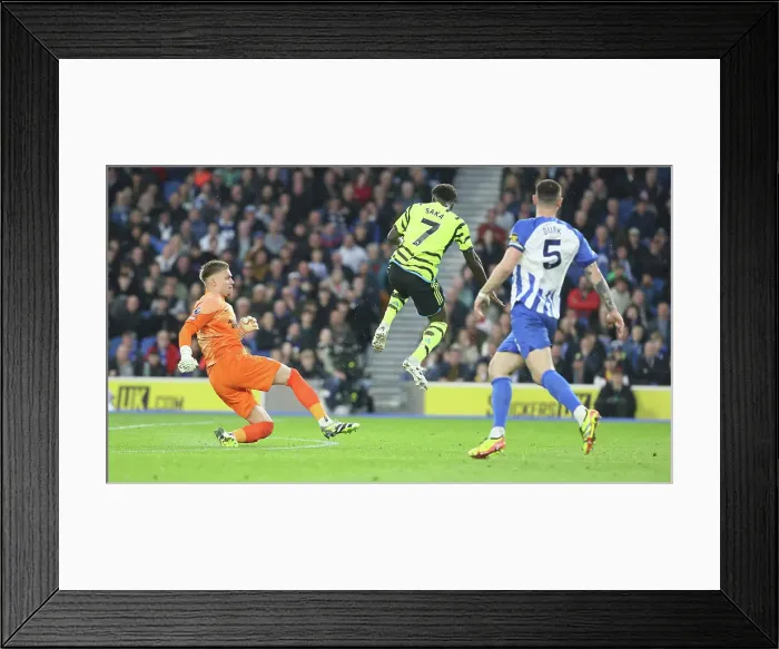Framed Print : Brighton and Hove Albion v Arsenal Premier League 06APR24 Framed Print : Brighton and Hove Albion v Arsenal Premier League 06APR24