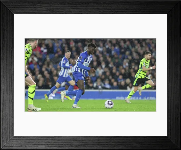 Framed Print : Brighton and Hove Albion v Arsenal Premier League 06APR24 Framed Print : Brighton and Hove Albion v Arsenal Premier League 06APR24