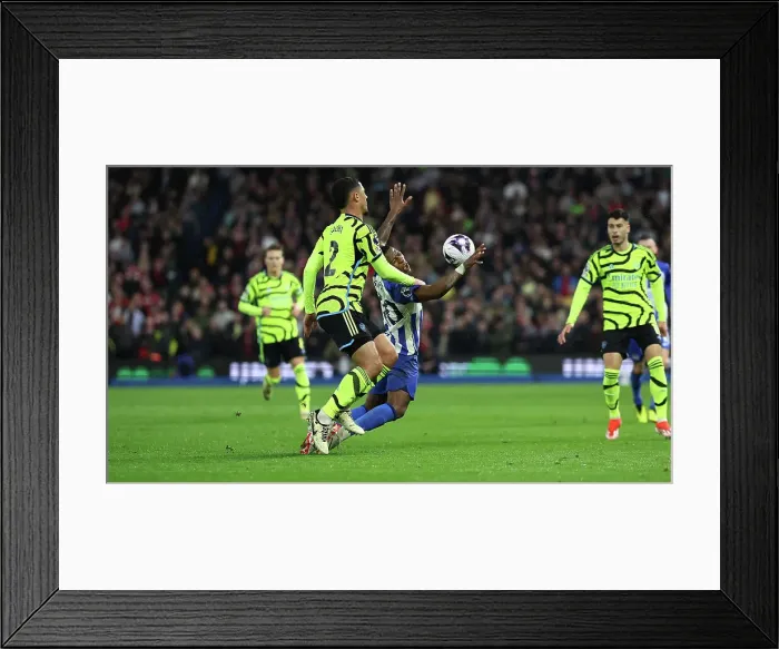 Framed Print : Brighton and Hove Albion v Arsenal Premier League 06APR24 Framed Print : Brighton and Hove Albion v Arsenal Premier League 06APR24