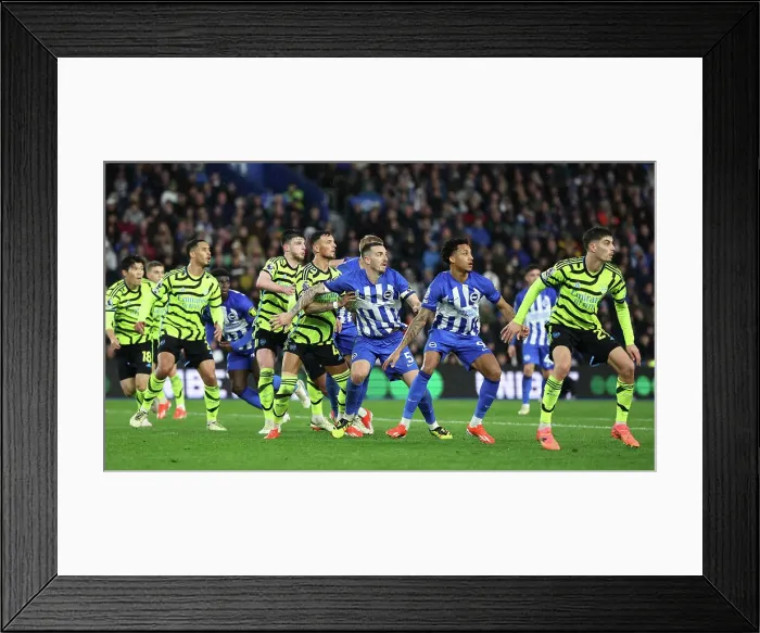 Framed Print : Brighton and Hove Albion v Arsenal Premier League 06APR24 Framed Print : Brighton and Hove Albion v Arsenal Premier League 06APR24