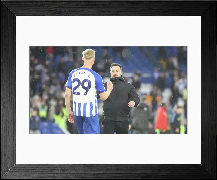 Framed Print : Brighton and Hove Albion v Arsenal Premier League 06APR24 Framed Print : Brighton and Hove Albion v Arsenal Premier League 06APR24
