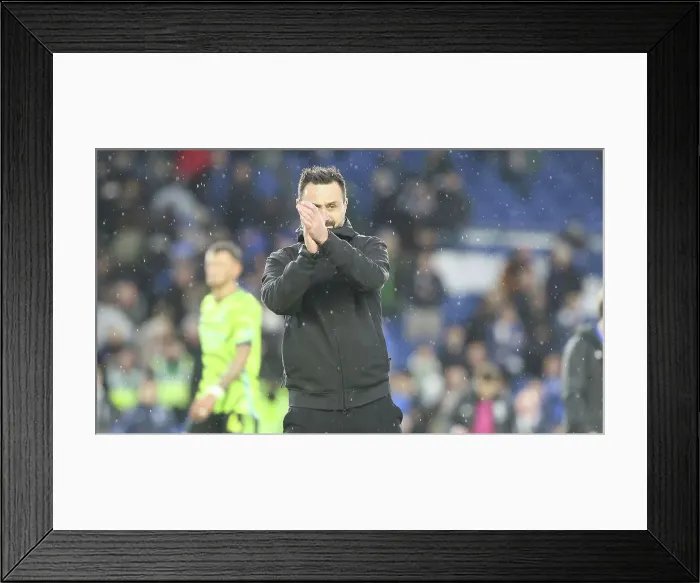 Framed Print : Brighton and Hove Albion v Arsenal Premier League 06APR24