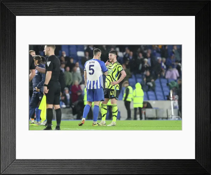 Framed Print : Brighton and Hove Albion v Arsenal Premier League 06APR24 Framed Print : Brighton and Hove Albion v Arsenal Premier League 06APR24