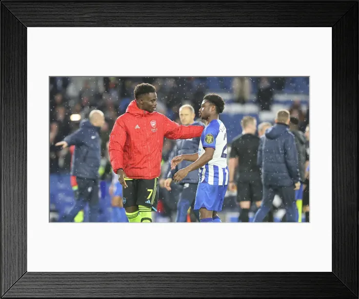 Framed Print : Brighton and Hove Albion v Arsenal Premier League 06APR24 Framed Print : Brighton and Hove Albion v Arsenal Premier League 06APR24