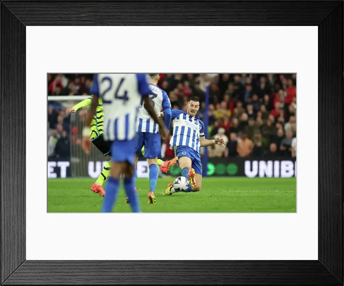 Framed Print : Brighton and Hove Albion v Arsenal Premier League 06APR24 Framed Print : Brighton and Hove Albion v Arsenal Premier League 06APR24