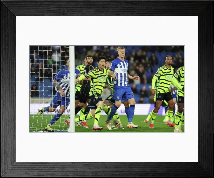 Framed Print : Brighton and Hove Albion v Arsenal Premier League 06APR24 Framed Print : Brighton and Hove Albion v Arsenal Premier League 06APR24