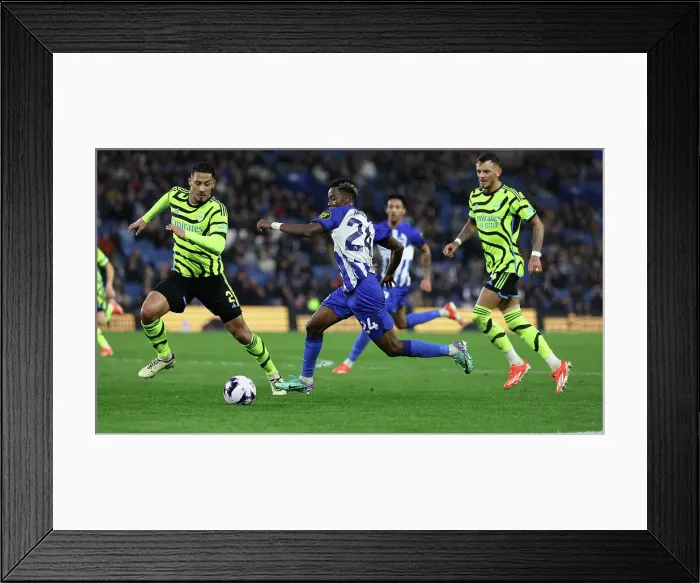 Framed Print : Brighton and Hove Albion v Arsenal Premier League 06APR24 Framed Print : Brighton and Hove Albion v Arsenal Premier League 06APR24
