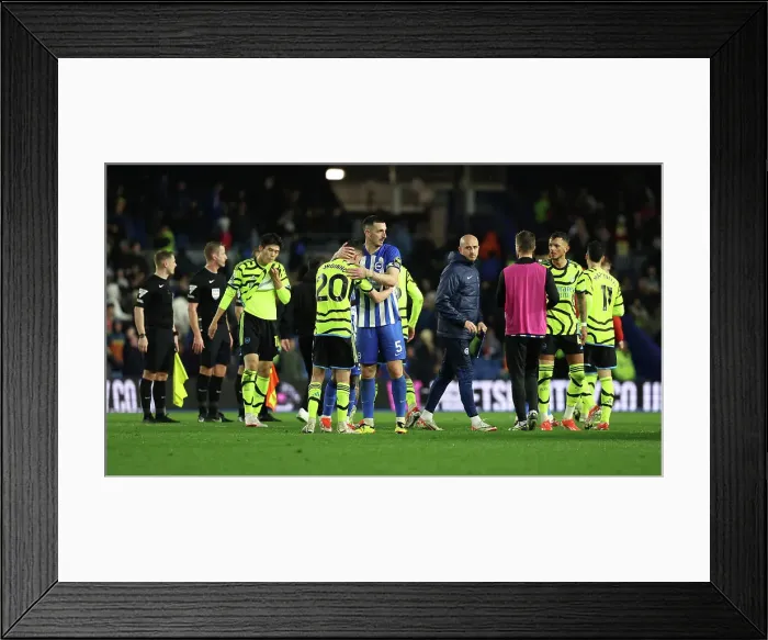 Framed Print : Brighton and Hove Albion v Arsenal Premier League 06APR24 Framed Print : Brighton and Hove Albion v Arsenal Premier League 06APR24