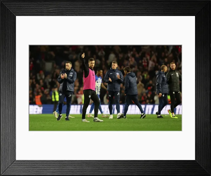 Framed Print : Brighton and Hove Albion v Arsenal Premier League 06APR24 Framed Print : Brighton and Hove Albion v Arsenal Premier League 06APR24