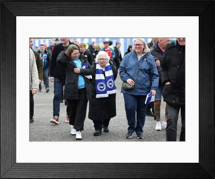 Framed Print : Brighton and Hove Albion v Arsenal Premier League 06APR24 Framed Print : Brighton and Hove Albion v Arsenal Premier League 06APR24
